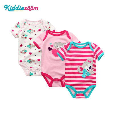 

Baby Girls Clothes Bodysuits Newborn Unicorn Cotton Baby Boys Clothes Rompers Short Sleeve O-Neck Clothing Sets 0-12M 3PCSLot