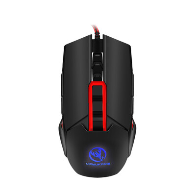 

MOYUKAXIE S400 Gaming Mouse USB Wired Mechanical Mouse 3200DPI Programming 9 Buttons Breathing LED Mouse Gamer for PC Laptop Red