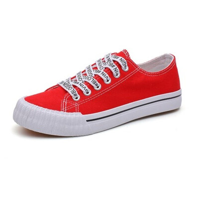 

Single Shoes Women Vulcanized Shoes Fashion Canvas Shoe Flat Sneakers Casual Spring