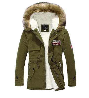

Fashion Women & Mens Man Warm Jacket Fur Collar Thick Winter Hooded Coat Outwear Parka