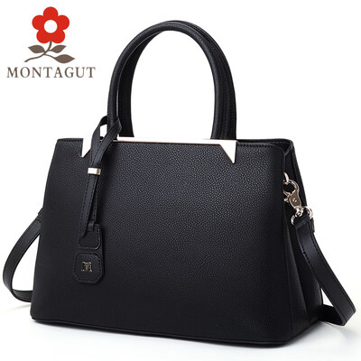 

Montagut MONTAGUT handbag womens fashion trend Messenger bag shoulder bag leather ladies bag R2312746412 black