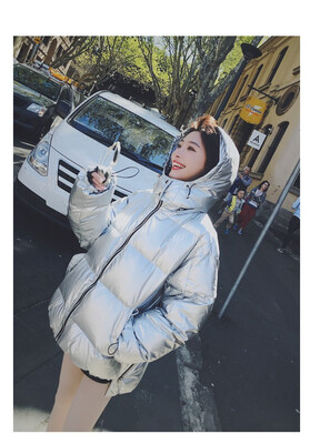 

Bread clothing female short loose cotton jacket thick down cotton padded clothes 90287