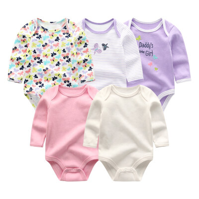 

Kiddiezoom Unicorn Baby Clothing Sets 5Pcs Rompers Babywear Bodysuits Baby Boys Clothes Newborn 0-12M Cotton Baby Girls Clothes