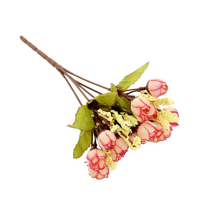 

15Pcs Rose Buds Simulation Star Bracts Bouquet Silk Artificial Flowers Decorative Room Garden Hotel Wedding Scene Layout Buds