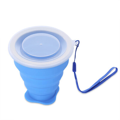 

Outdoor Camping Hiking Mountaineering Silicone Folding Collapsible Cup