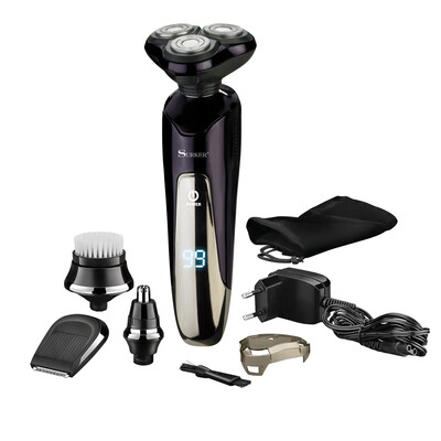 

SURKER Electric Shaver for Men LED Display Rotary 4 in 1 Waterproof Wet Dry