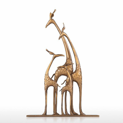 

Giraffe Family Giraffe with Baby Collectible Wildlife Figurine Sculpture Statue Tabletop Accent Sculpture Centerpiece