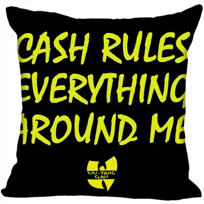

Wu Tang Hot Sale Pillow Case High Quality New Years Pillowcase Decorative Pillow Cover For Wedding Decorative Christmas 35x35CM
