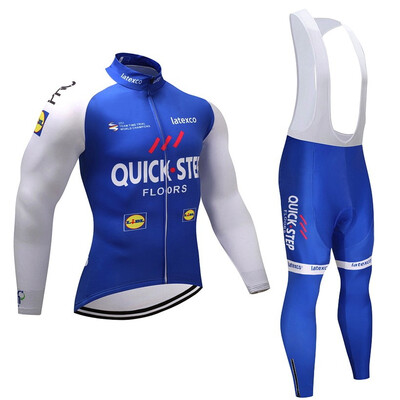 

Cycling jersey 2018 pro team Quick step winter thermal fleece bicycle clothing set ropa ciclismo invierno bike jersey bib pants