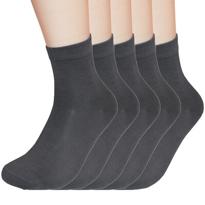 

LifeWheel Men Bamboo Busines Casual Long Fashion Athletic Gift Summer Thin Socks 5 Pairs