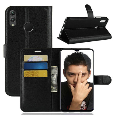 

for Huawei Honor 8X 65" WIERSS Wallet Phone Case for Huawei Honor 8X 65" Flip Leather Cover Case Etui Fundas Capa Coque