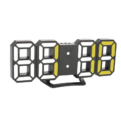 

3D LED Digital Clock with Night Mode Adjust the Brightness Electronic Table Clock Alarm Clock Wall Glowing Hanging Clocks