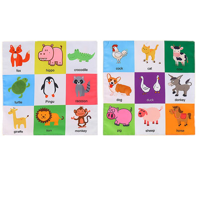 

Baby Cloth Book Soft Books Learning Animal Traffic Fruit Alphabet Bedtime Reading for Boy & Girl Early Educational Activity Toys