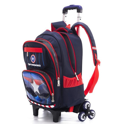 

26 Wheels Kids Trolley Schoolbag Removable Girl Wheeled Backpack Boy Suitcase Case School Bag Children Waterproof Bags Mochila