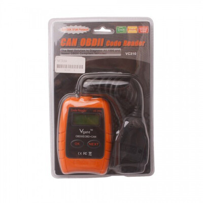 

Vgate VC310 Compact Universal ODB2 Auto Scan Error Scanner Code Reader Car Diagnostic Tool - Orange Black