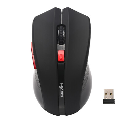 

HXSJ Ergonomic Optical Office 24G Wireless Gaming Mouse Mice Adjustable 2400 DPI with 6 Buttons for Mac Laptop PC Notebook Comput