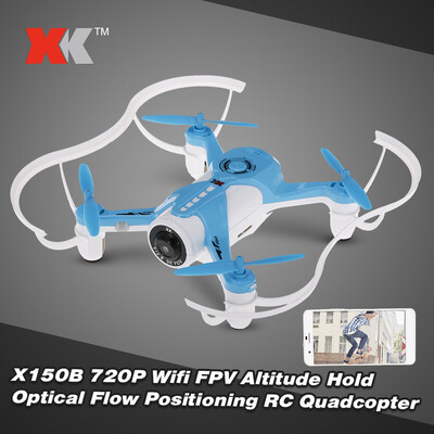 

Original XK X150W 24G 720P Camera Wifi FPV Optical Flow Positioning Altitude Hold RC Quadcopter