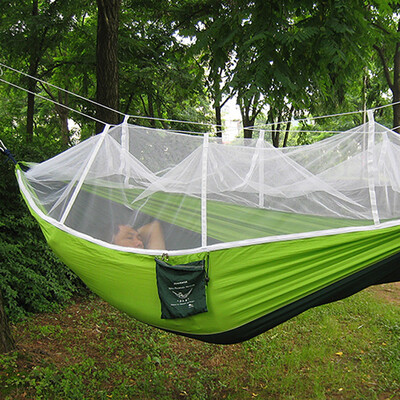 

Portable Single-person Mosquito Net Hammock Hanging Bed for Travel Camping