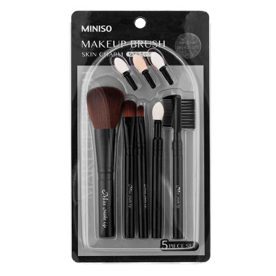 

Famous creation MINISO skin rhyme 5 piece set of makeup brush