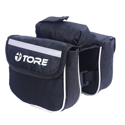 

Bicycle Frame Bag Double Pouch Cycling For Cell Phone Front Top Bike Travel Bags Accessories Red