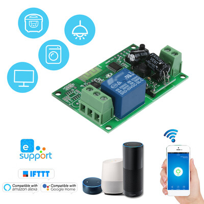 

eWeLink DC5V 12V 24V 32V Wifi Switch Wireless Relay Module Smart Home Automation Modules Phone APP Remote Control Timer Switch Comp