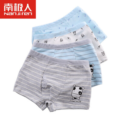 

Antarctic childrens underwear boys&girls underwear cotton boxer four corner cartoon big childrens underwear boys cows - 4 strips 110