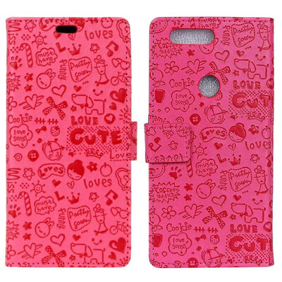 

MOONCASE Oppo A3sA5 Little Witch Leather Case - Rose Red