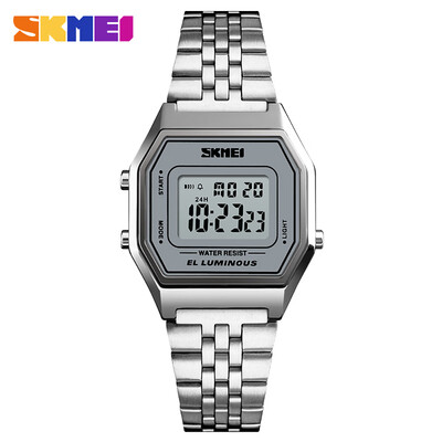 

SKMEI 1345 Men Fashion Casual Sports Wristwatch Analog Digital Watch 3ATM Water Resistant Stainless Steel Strap Backlight Multifun