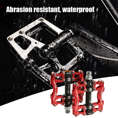 

RockBros Ultralight Aluminum Alloy Bike Bicycle Pedals Platform Cycling Bearing Mountain Bike Pedal Anti-skid Foot Multi-colors Tr