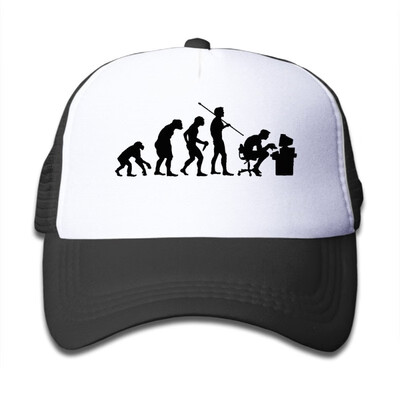 

Evolution Of A Computer Geek Trucker Hat Adjustable Back Mesh Cap For Child