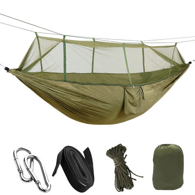 

Outdoor Camping Hammock Hanging Relaxing Sleeping Bed with Mosquito Net