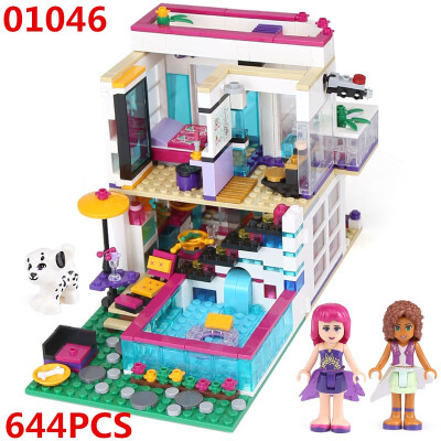 

Lepin 01046 Building Blocks Legoing 41135 Livis Pop Star House Emma Mia Figure Girls Club Set Toy For Kids Mini Bricks