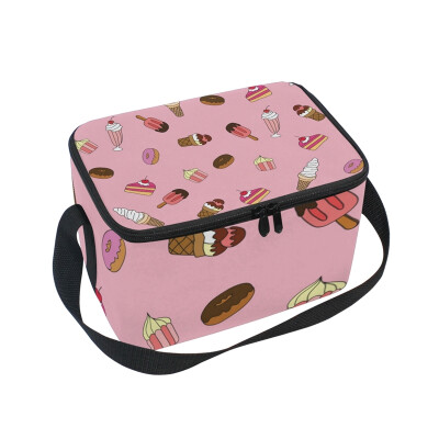 

ALAZA Lunch Box Insulated Sweet Dessert Lunch Bag Large Cooler Tote Bagfor Men Women