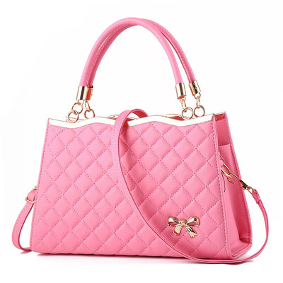 

New pattern Maam Diamond lattice Trend Bow fashion motion Slanting The single shoulder bag Handbag