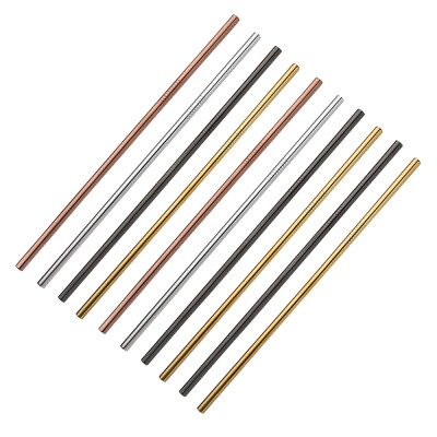 

Useful Reusable 304 Stainless Steel Straw Milk Tea Straws with Brush Party Drinking Accessories