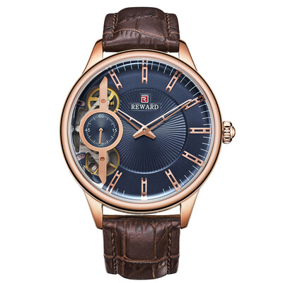 

REWARD RD63091M Men\s Automatic Mechanical Watch Small Seconds Belt with Box