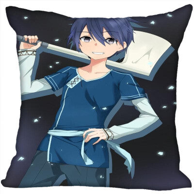 

Sword Art Online Pillow Cover Bedroom Home Office Decorative Pillowcase Square Zipper Pillow Cases Satin Fabric No Fade