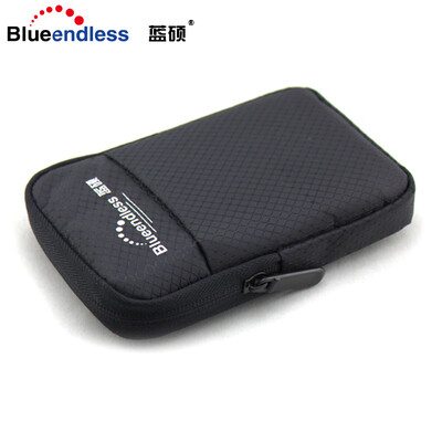 

Lan Shuo BLUEENDLESS 25-inch mobile hard disk package shockproof package protective cover digital accessories storage bag nylon cloth soft bag