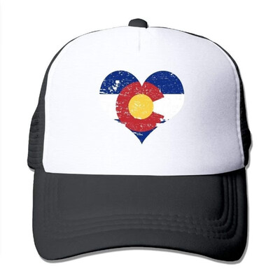

zengjiansm Vintage Colorado Flag Heart Mens Unstructured Caps Soft Hat