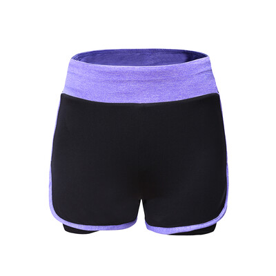 

2-in-1 Running Yoga Shorts for Women Workout Fitness Stretch Sport Shorts
