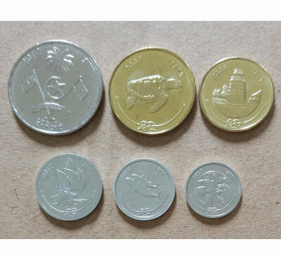 

15-26mm 6 PCS Coins SET Of Maldives