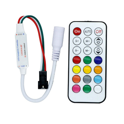 

YWXLight WS2811 LED Strip Controller RGB Light With Remote Mini 21 Keys IR Control DC 5V
