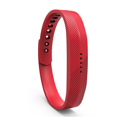 

For Fitbit Flex 2 Soft Silicone with Metal Clasp Buckle Wrist Strap Watch Band