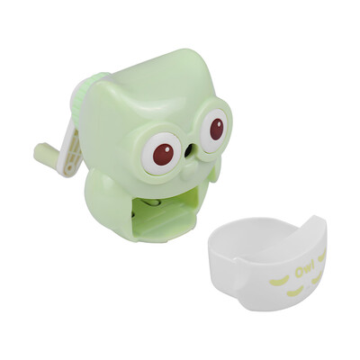 

Safe Handheld Manual Pencil Sharpener Single-hole Sharpeners School Supplies for Pupils Kids Cute Owl Shape Yellow