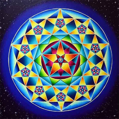 

Diamond Painting Embroidery Cross Stitch Full Mosaic DIY Kit Mandala Stars Rhinestone Home Decor