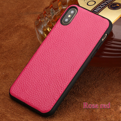 

Leather phone case iPhone5 6 7 8s plus protective shell lychee pattern all-inclusive for x xs max xr phone case