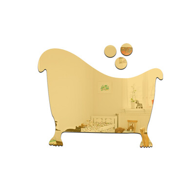 

Convenient 3D Toilet WC Man&Woman Mirror Wall Sticker DIY PET Home Removable Decoration Stickers