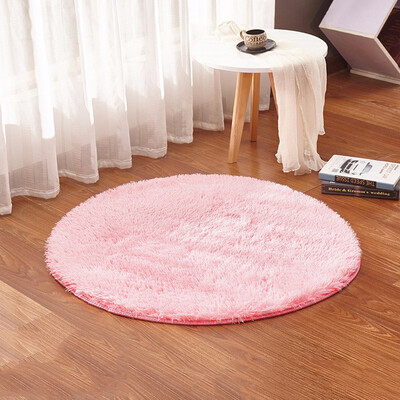 

Shaggy Fluffy Rugs Anti-Skid Bedroom Dining Area Rug Round Carpet Floor Mat For Xmas Living Room Sofa Kitchen Bedroom Footcloth