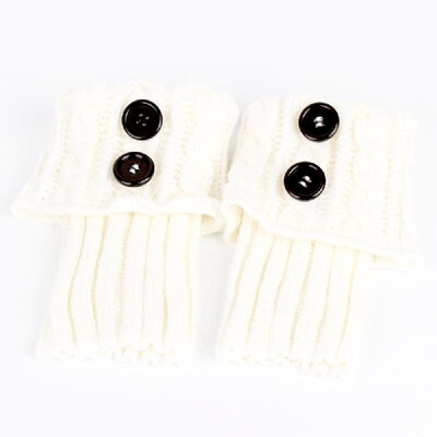 

Stylish Comfortable Calf Cover Warm Socks Set Winter Knitting Twist Calf Enveloped Short Sock