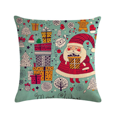 

1Pc Christmas Decorations for Xmas Pillowcase Santa Claus Pillow Cover Cushion Home Decor